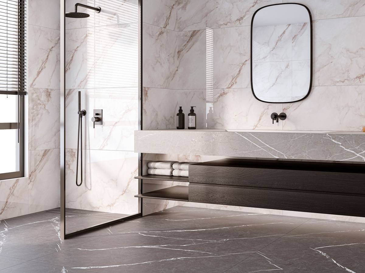 Керамогранит Staro Silk Elenta Grey 60x120 матовый серый
